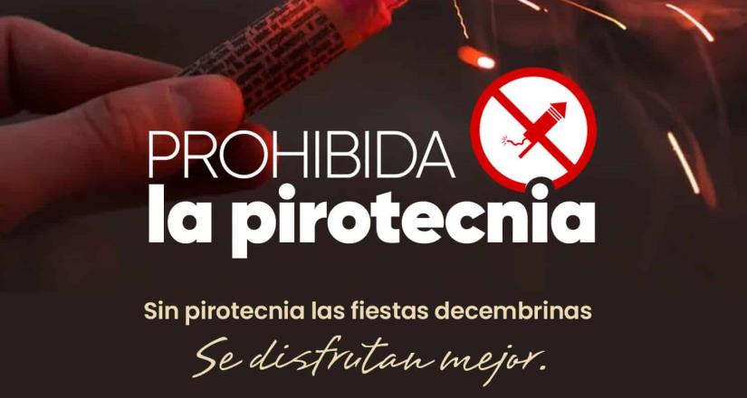 Exhorta alcaldesa Claudia Agatón a la población a no utilizar pirotecnia durante festejos navideños