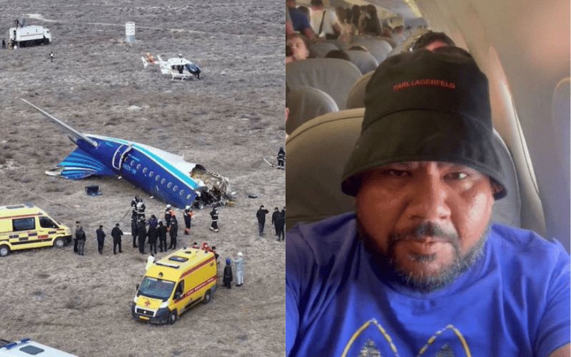 Desmienten historia viral sobre mexicano sobreviviente del accidente aéreo de Azerbaijan Airlines