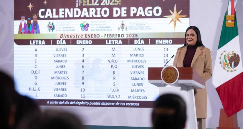 Inicia dispersión a beneficiarios de la Pensión para el Bienestar de adultos mayores; personas con discapacidad; e hijos de madres trabajadoras: Ariadna Montiel Inicia dispersión a beneficiarios de la Pensión para el Bienestar de adultos mayores; personas con discapacidad; e hijos de madres trabajadoras: Ariadna Montiel