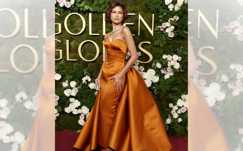 Zendaya deslumbra en la alfombra roja de los Globos de Oro