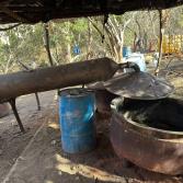 Localizan e inhabilitan bodega y laboratorio clandestino, en el municipio de Álamos, Sonora