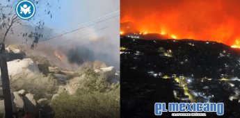 Tecate sufrió de incendio por vientos de Santa Ana