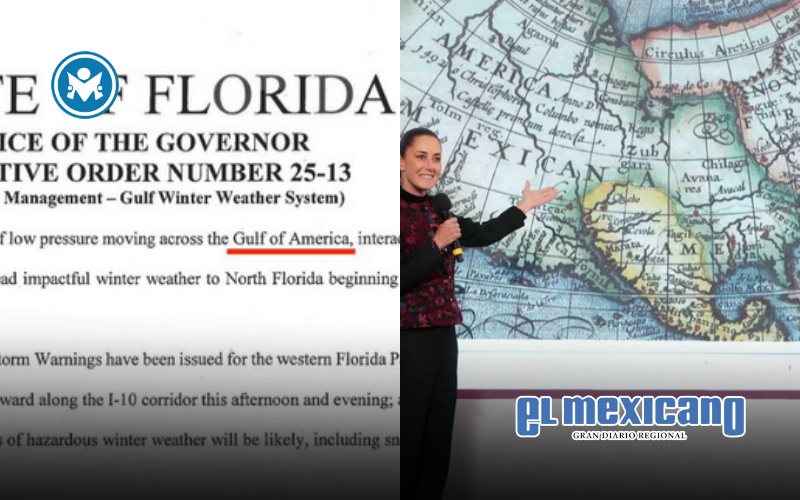 Florida en declaratoria de emergencia, nombra el Golfo de Estados Unidos